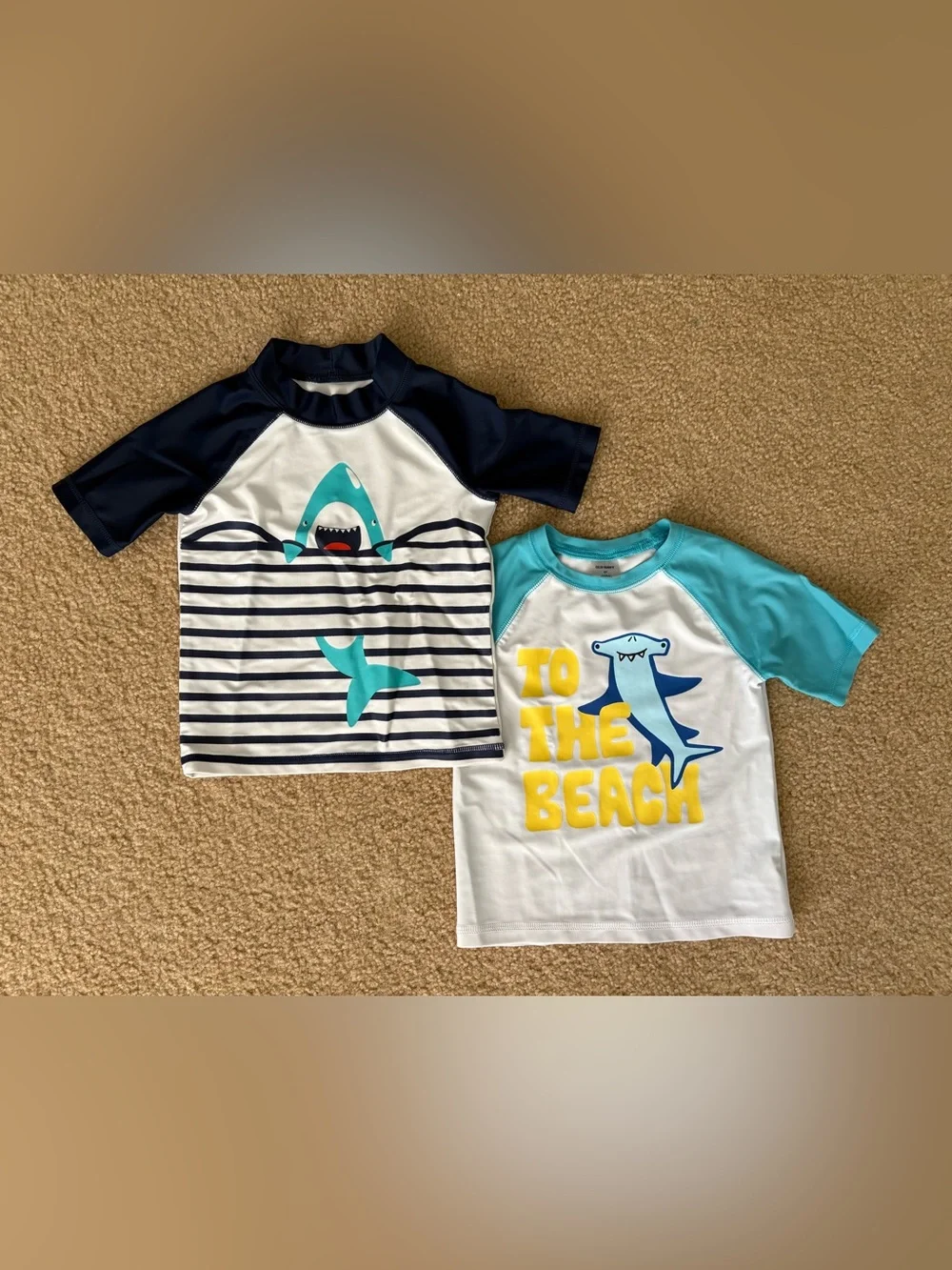 3T Old Navy & Carter’s Brand Swim Bundle - 3 boys suits and 2 rash guards